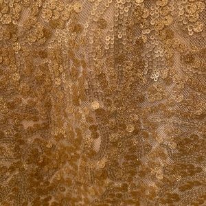 Women’s gold sparkling dress